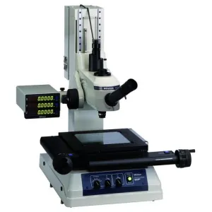 Mitutoyo 176-861-10PK2 MF-A1010D Measuring Microscope, 2-Axis Counter, Manual Machine Type, 100 x 100 mm Travel Range, LED, Binocular Tube, M2 System