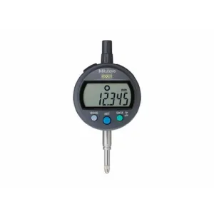Mitutoyo 543-392BCAL ID-C Series Absolute Digimatic Standard Indicator, Flat Back, 0.5"/12.7 mm Range, 0.00005"/0.001 mm Res. (Calibrated)