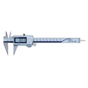 Mitutoyo 573-621-20 Series 573 ABSOLUTE Digimatic Point Caliper with Thumb Roller (Fine Type), 0-150 mm, IP67