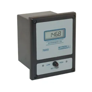 Myron L 758II-105-PA-35BL-PC 750 Series II Digital 0-5 uS Conductivity Monitor/controller w/ 70dB Piezo Electric Alarm, 3-1/2 Digit LCD, Power Cord