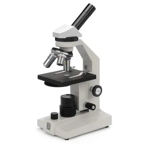 National Optical 131-RLED 130 Series Monocular Cordless LED Microscope WF10X with Pointer DIN 4X 10X 40XR 0.65 Condenser and Stage Clips