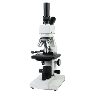 National Optical 132-CLED-MS 130 Series Dual View LED Microscope WF10X with Pointer DIN 4X 10X 40XR 0.65 Condenser and Stage Mechanical