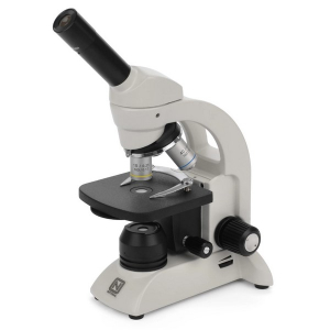 National Optical 205-RLED 200 Series Monocular Cordless LED Microscope 4X 10X 40XR 0.65 Condenser and Stage Clips