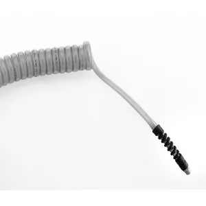 Nycoil U6253 Supercoil PU Self-Storing Air Hose Blue 3/8" x 9/16" x 25', 3/8" NPT w/Strain Relief Guards