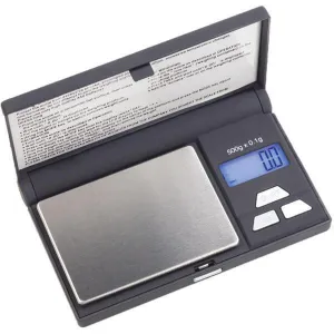 Ohaus 80251912 Jewelry Scales YA501 Gold Series Portable Pocket Scale 500 g / 0.1 g, Stainless Pan, LCD Backlight, Built-in protective case