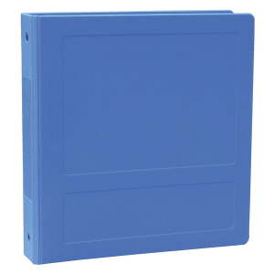 Omnimed 205002-CB 1" Side Open Medium Blue Hospital Grade Tri-Poly Molded Ring Binder
