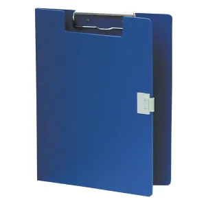 Omnimed 205103-BL 9" x 12.88" x 0.25" Dark Blue Covered Plastic Clipboard