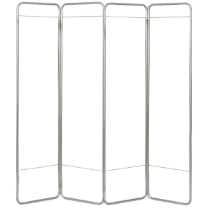 Omnimed 153094 Economy 4 Section Folding Portable Medical Privacy Screen/Room Divider (Frame Only)