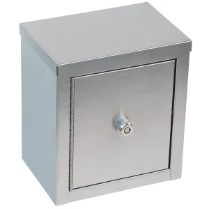 Omnimed 181501 9" x 8" x 5-5/8" Mini Double Door Narcotic Cabinet