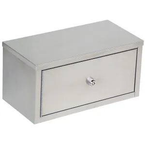 Omnimed 181502 16" x 8" x 8" Double Door Horizontal Mount Narcotic Cabinet