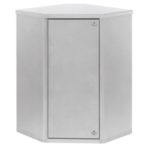 Omnimed 181765 24" x 22.8" x 15.6" Corner Double Door Narcotic Cabinet
