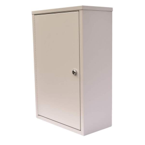 Omnimed 182175 24" x 16" x 8" Economy Double Door Narcotic Cabinet with 2 Shelves