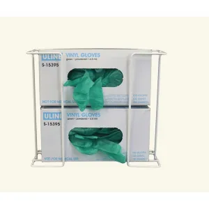 Omnimed 305374 10"H X 11.5"W X 4.25"D Double Wired Glove Box Holder