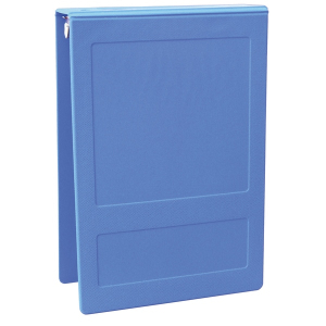 Omnimed 205003-CB 1" Top Open Medium Blue Hospital Grade Tri-Poly Molded Ring Binder