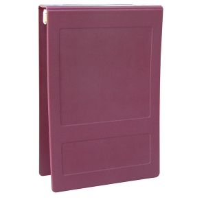 Omnimed 205008-BU3 2" Top Open Burgundy Hospital Grade Tri-Poly Molded Ring Binder