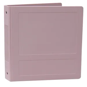 Omnimed 205009-MV3 1.5" Side Open Mauve Molded Plastic 3 Ring Binder