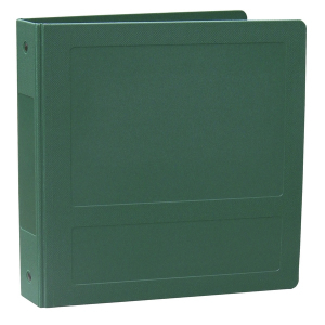 Omnimed 205009-FG3 1.5" Side Open Forest Green Molded Plastic 3 Ring Binder