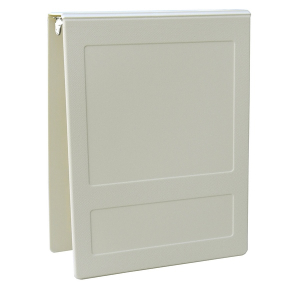 Omnimed 205010-BG3 1.5" Top Open Beige Molded Plastic 3 Ring Binder
