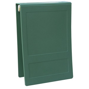 Omnimed 205010-FG3 1.5" Top Open Forest Green Molded Plastic 3 Ring Binder