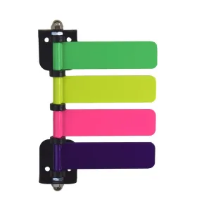 Omnimed 291884 4" Exam Room Flags High Visibility Neon Colors 4 Flag System