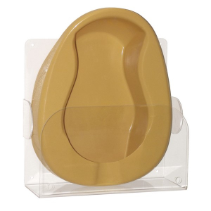 Omnimed 303100 12"W x 11.63"H x 4.75"D Clear PETG Bedpan Rack