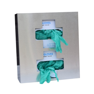 Omnimed 305336 Medical Cross Stainless Steel Double Glove Box Holder