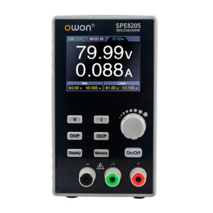 Owon SPE6205 SPE Series 1 CH 400W/500W DC Power Supply 1CH 0-60V 0-20A 500W 10mV/1mA
