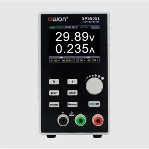 Owon SPS6051 SPS Series Fanless Single Channel Programmable DC Power Supply 150W 0-61V/0-5.1A 10mV/1mA