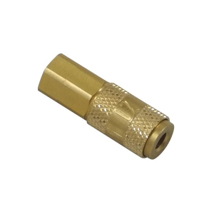 Parker 02KAIM03MPX Series 02 3 MM Brass Coupler with Valve, Female Thread