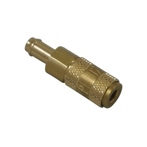 Parker 02KATF03MPX Series 02 3 MM Brass Coupler with Valve, Hose Barb