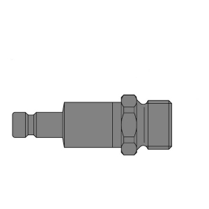 Parker 20SBAN10MPN Series 20 1/8" Brass Double Shut-Off Quick Coupling, European profile, ND 2.7, NBR Seal, Male, NPT Conn. Type, Nickel Plated, Plug