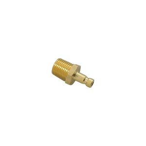 Parker 20SFAF05MXX Series 20 10-32 UNF Brass Plug w/o Valve European Profile, ND 2.7, Male, UNF