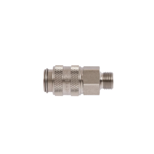 Parker 21KBAW13EVX Series 21 Quick Connect Coupler European Profile ND 5 Stainless Steel AISI 316L Male BSPP ISO 228 FKM Double Shut-Off 13 mm