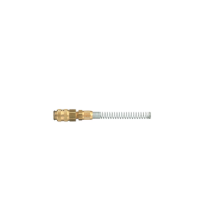 Parker 21KBKK08MPX Series 21 Quick Connect Coupler European Profile ND 5 Brass Tube with Spring Guard NBR Double Shut-Off 8 mm