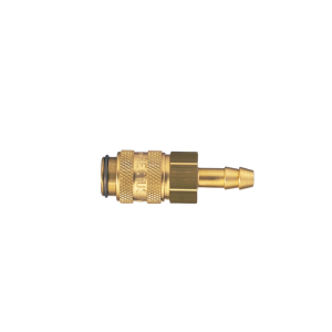 Parker 21KLTF06MPX Series 21 Quick Connect Coupler European Profile ND 5 Brass Hose Barb NBR|EPDM FKM|FFKM Dry-Break Double Shut-Off 6 mm