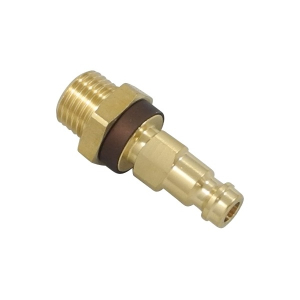 Parker 21SFAW13MXX3 Series 21 Coded Quick Connect Plug Brass MaleThread Parallel 1/4 in. Brown