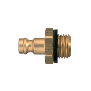 Parker 21SFAW17MXX Series 21 Quick Connect Plug European Profile ND 5 Brass Male BSPP 3/8 in.