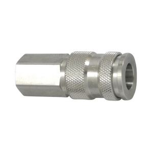 Parker 25KAIN13RVX Series 25 1/4" SS303 Coupler with Valve, Female NPSF (FKM/FPM Seal)