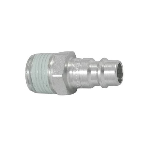 Parker 25SFAK17SXZ Series 25 3/8" Steel Zinc Plated Straight-Through Plug, Male, BSPT