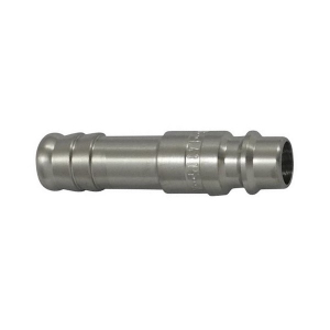 Parker 25SFTF10RXX Series 25 10 MM Steel Straight-Through Plug, Hose Barb