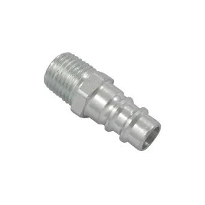 Parker 25SSAK13SXZ Series 25 Quick Connect Plug European Profile ND 7.8 Steel Zinc-Plated Male BSPT Single Shut-Off 13 mm