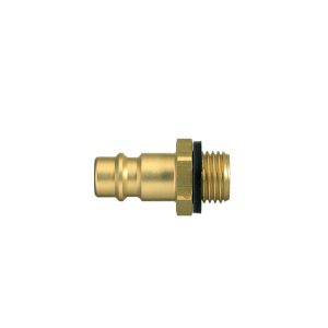 Parker 26SFAW17MXX Series 26 Quick Connect Plug European Profile ND 7.2 Brass Single Shut-Off Male BSPP ISO 228 Parallel 17 mm