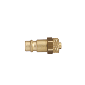 Parker 26SFKO12MXX Series 26 Quick Connect Plug European Profile ND 7.2 Brass Single Shut-Off Tube with Hose Nut Straight-Through 12 mm