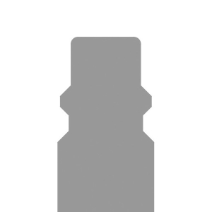 Parker 30SFTF10SXZ Series 30 Quick Connect Plug ISO 6150 B Profile Steel Zinc Plated Hose Barb Single Straight-Through 10 mm