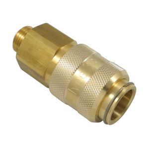 Parker 38KBAW21MPX Series 38 Quick Connect Coupler Parker Own Profile Brass Male Thread Parallel Double Shut-Off NBR 21 mm