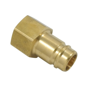 Parker 38SFIW26MXX Series 38 Quick Connect Plug Parker Own Profile Brass Female Thread Parallel Single Shut-Off 26 mm