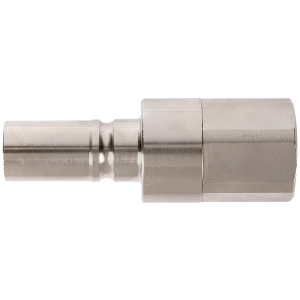 Parker 209SLIW21EVX Series 209 1/2 Stainless Steel Quick Coupling with Parker Profile, Female, BSPP ISO 228 Parallel, FKM Seal, Plug Type