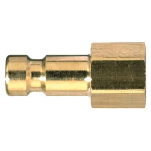 Parker 20SFIW10MXN Series 20 1/8" Brass Straight-Through Quick Coupling, EU profile, ND 2.7, Female, BSPP ISO 228 Parallel, Nickel Plated, Plug