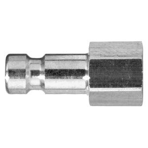 Parker 20SFIW10RXX Series 20 1/8" Steel AISI 303 Straight-ThroughQuick Coupling, European profile, ND 2.7, Female, BSPP ISO 228 Parallel, Plug