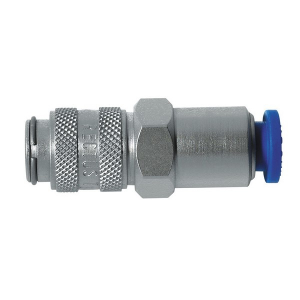 Parker 21KARP08MPN Series 21 6x8 mm Brass Quick Coupling, European profile, ND 5, NBR Seal, with Push-In Connection Type